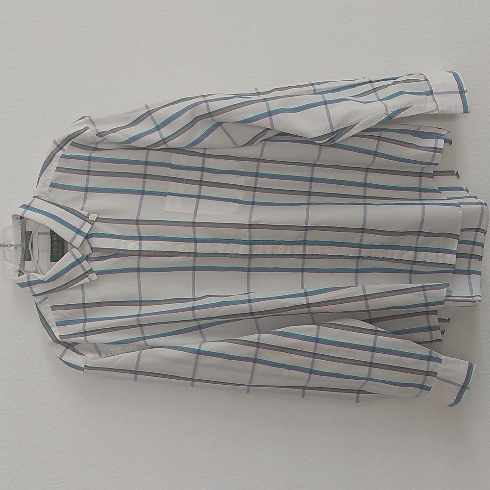 COLOURS by ALEXANDER JULIAN Multicolor Men's Long Sleeve Button Down Shirt NWOT
